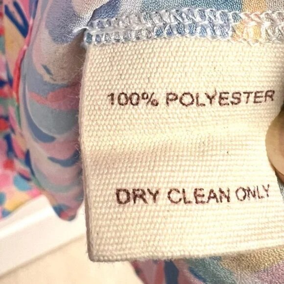 Paloma Blue Bronte Crepe de chine Tie Waist deep V Midi Dress Confetti print M - Picture 6 of 9